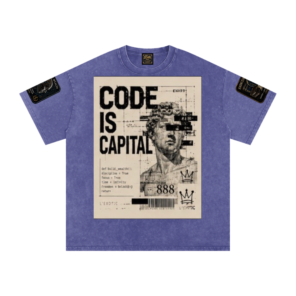 L’Exotic Code Is Capital Snow-Washed Oversized Tee