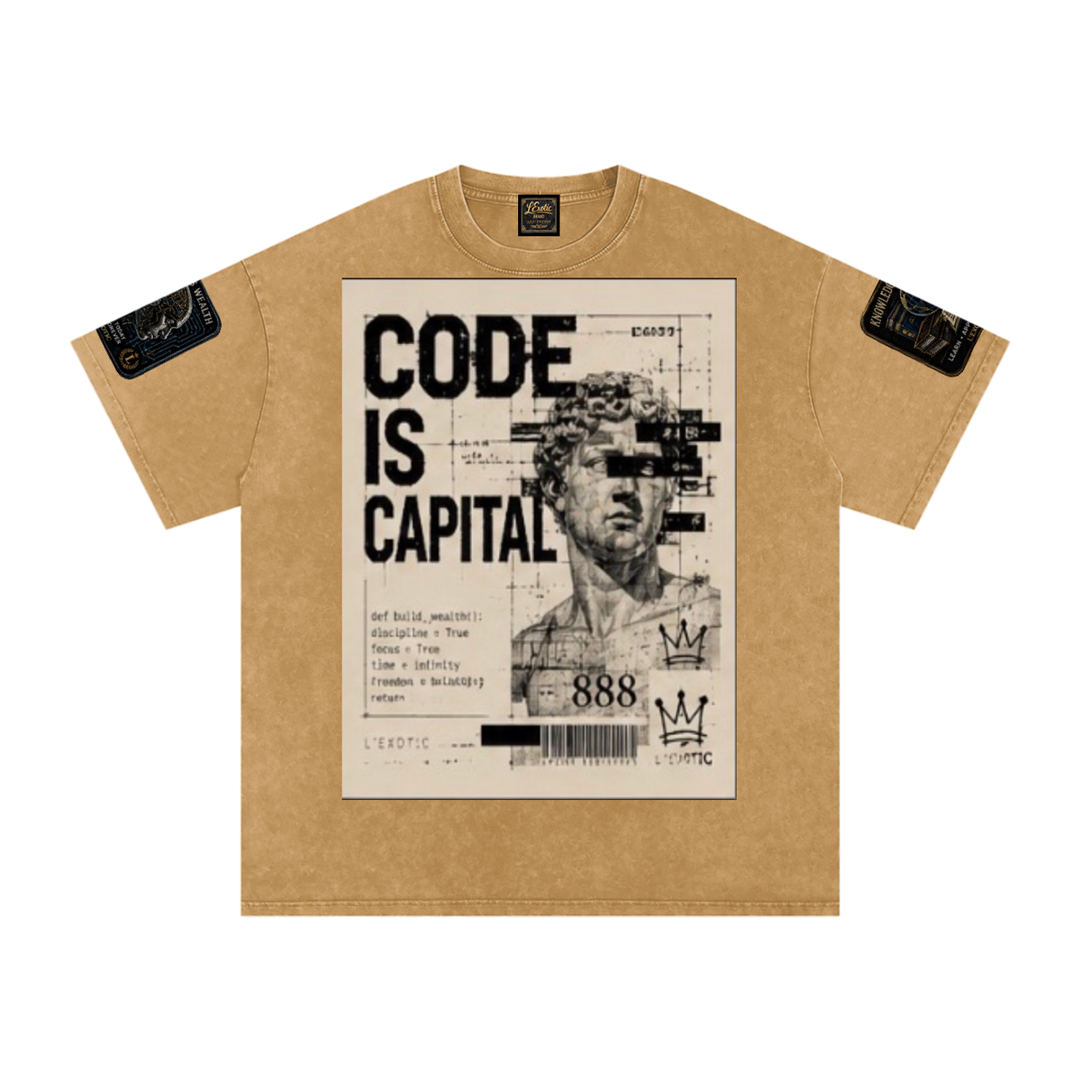 L’Exotic Code Is Capital Snow-Washed Oversized Tee