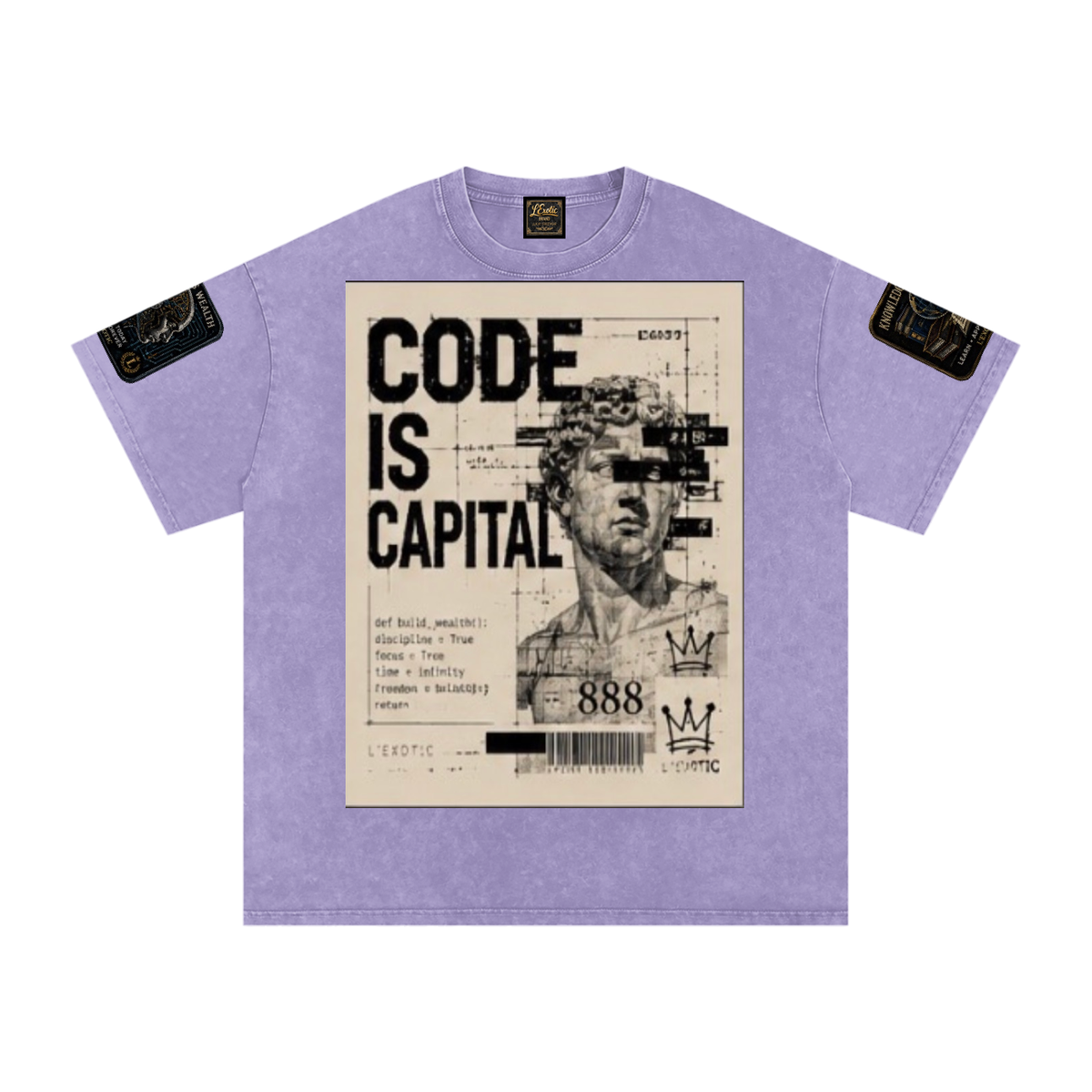 L’Exotic Code Is Capital Snow-Washed Oversized Tee