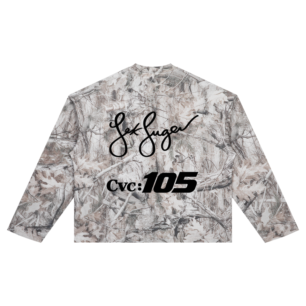 L’Exotic Signature Camo Waffle Long Sleeve