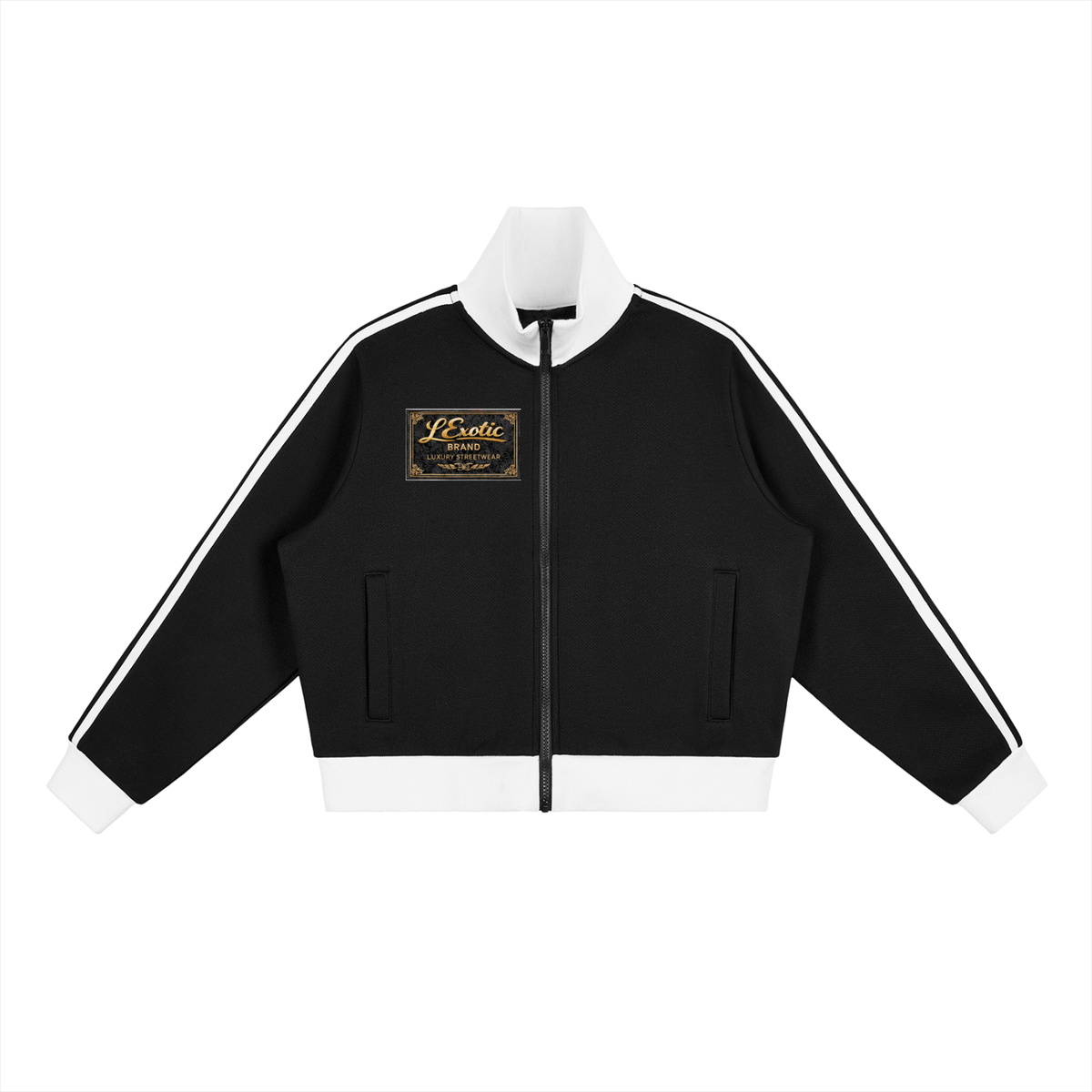 L’Exotic Velocity Cropped Track Jacket