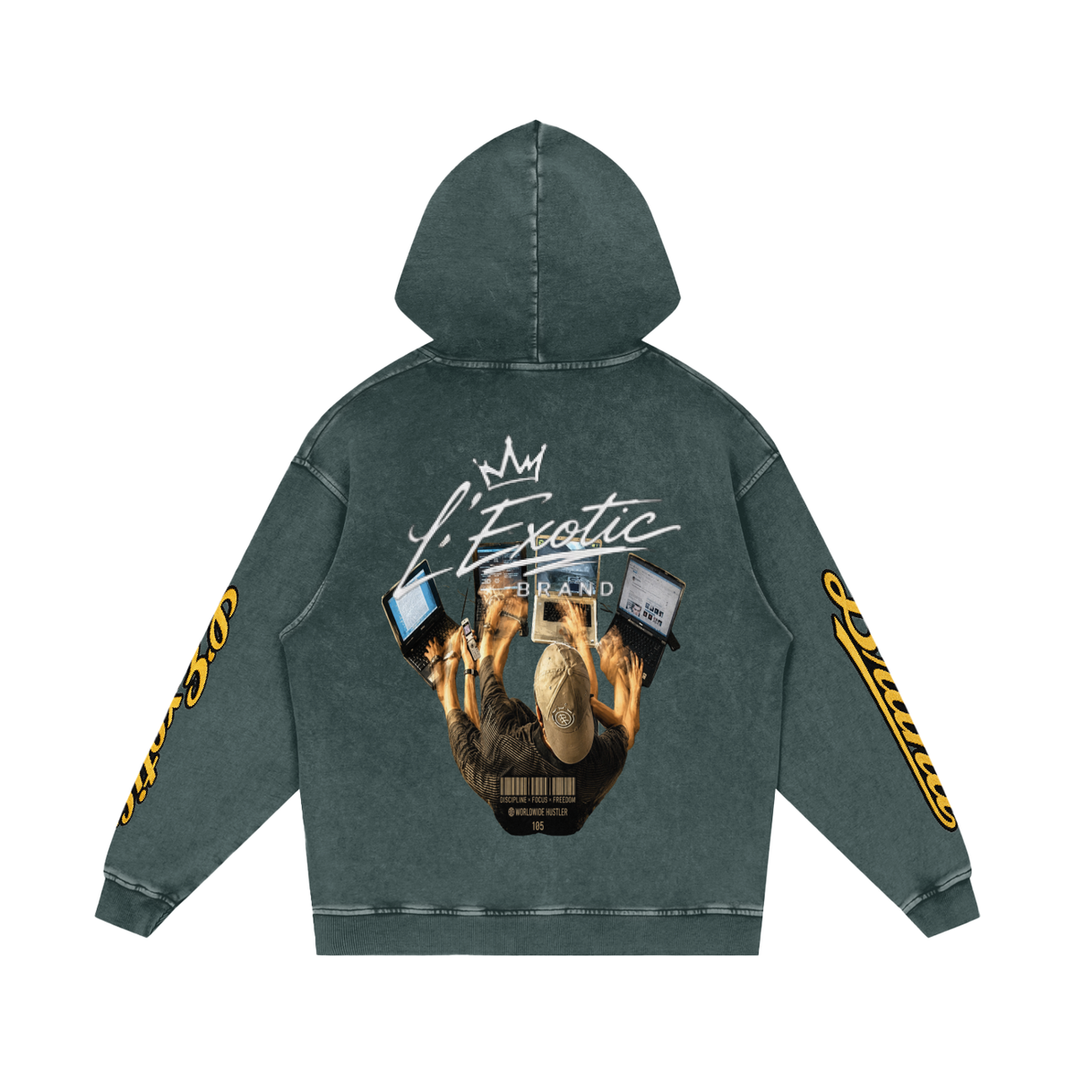 L’Exotic Heavyweight Snow Wash Hoodie