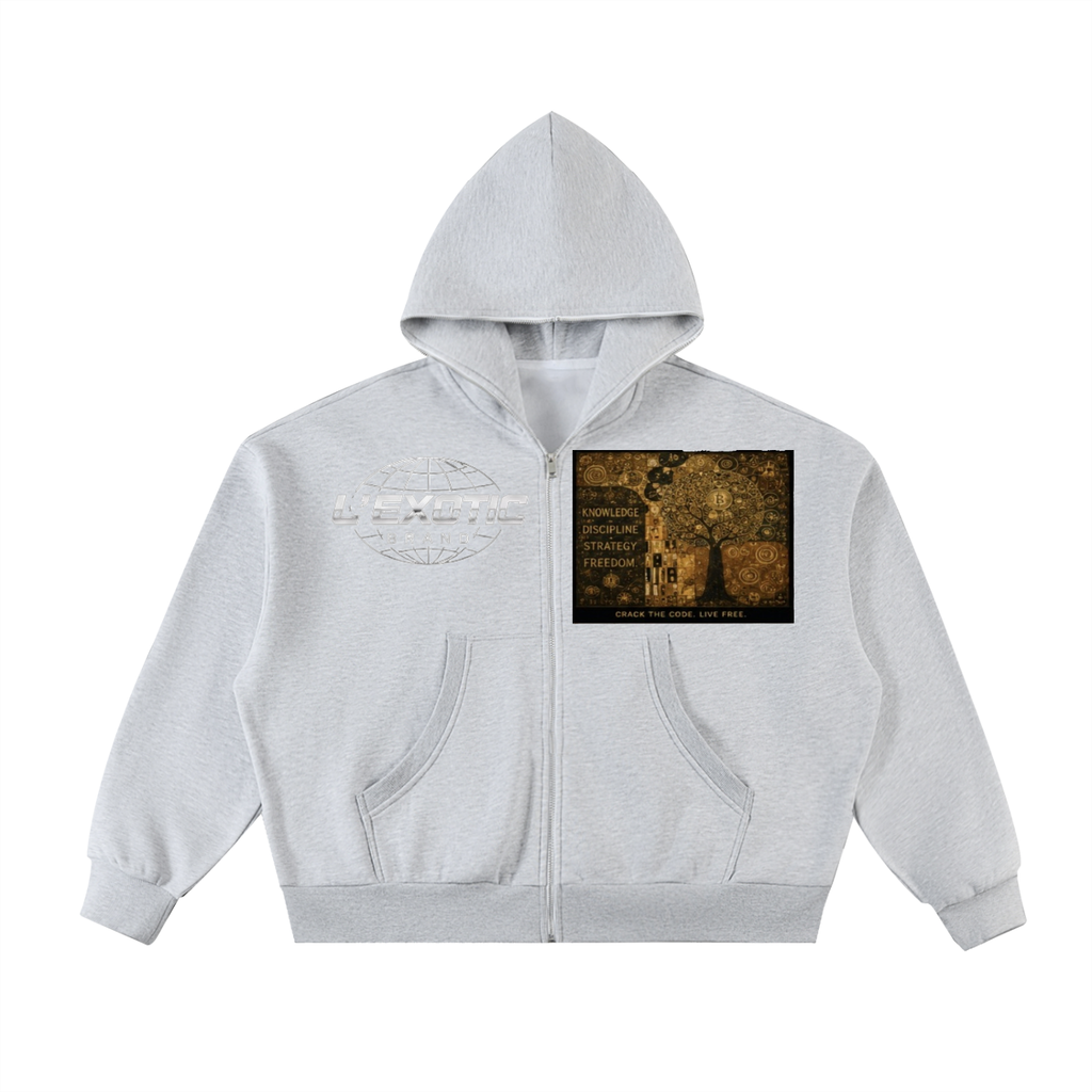 L’Exotic Code Is Capital Boxy Full-Zip Hoodie