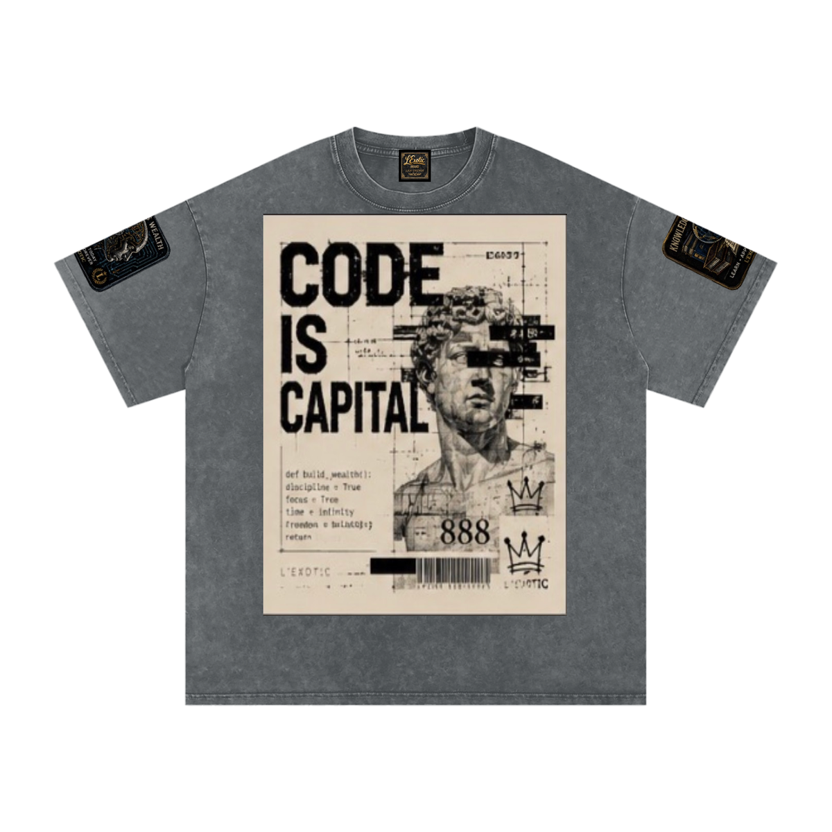 L’Exotic Code Is Capital Snow-Washed Oversized Tee