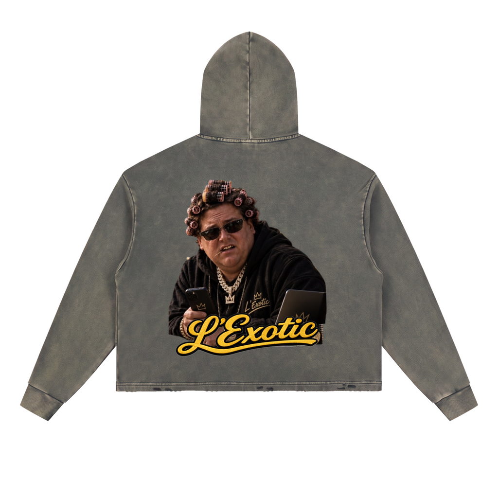 L’Exotic Big Perm Crypto Hustle Vintage Hoodie