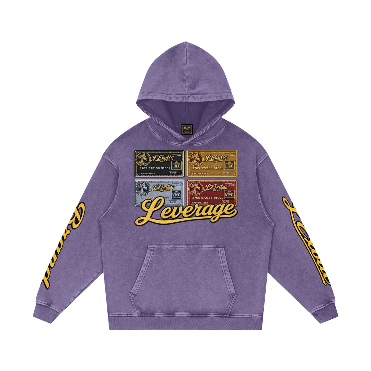 L’Exotic Heavyweight Snow Wash Hoodie