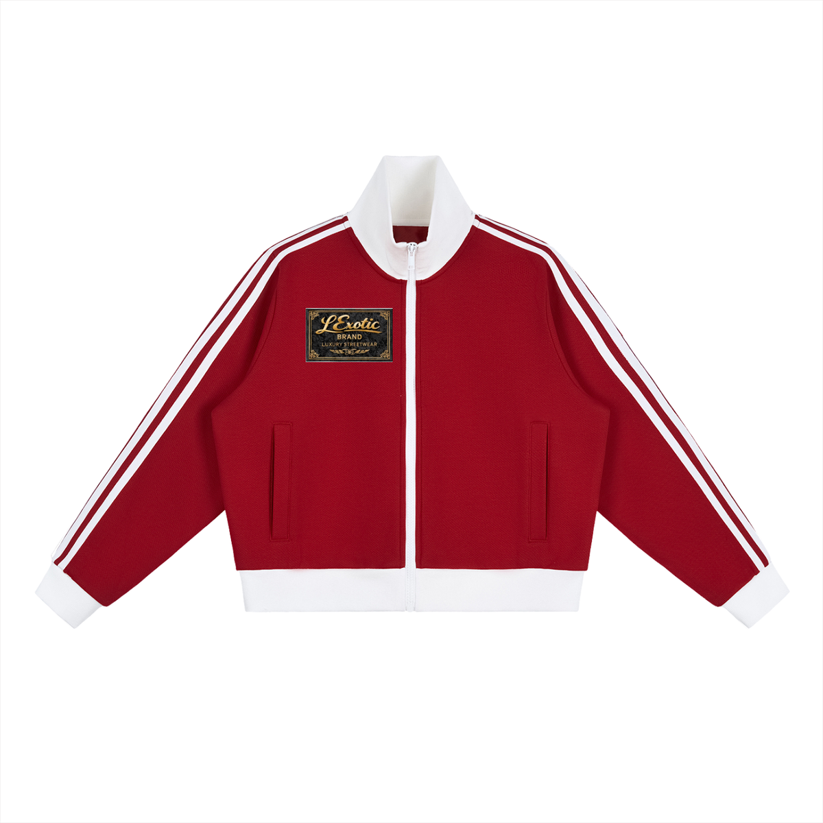L’Exotic Velocity Cropped Track Jacket