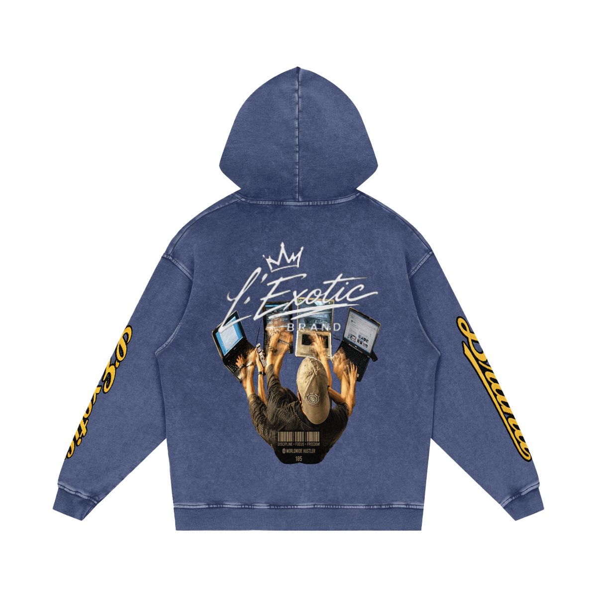 L’Exotic Heavyweight Snow Wash Hoodie