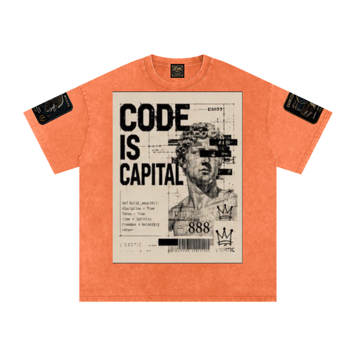 L’Exotic Code Is Capital Snow-Washed Oversized Tee