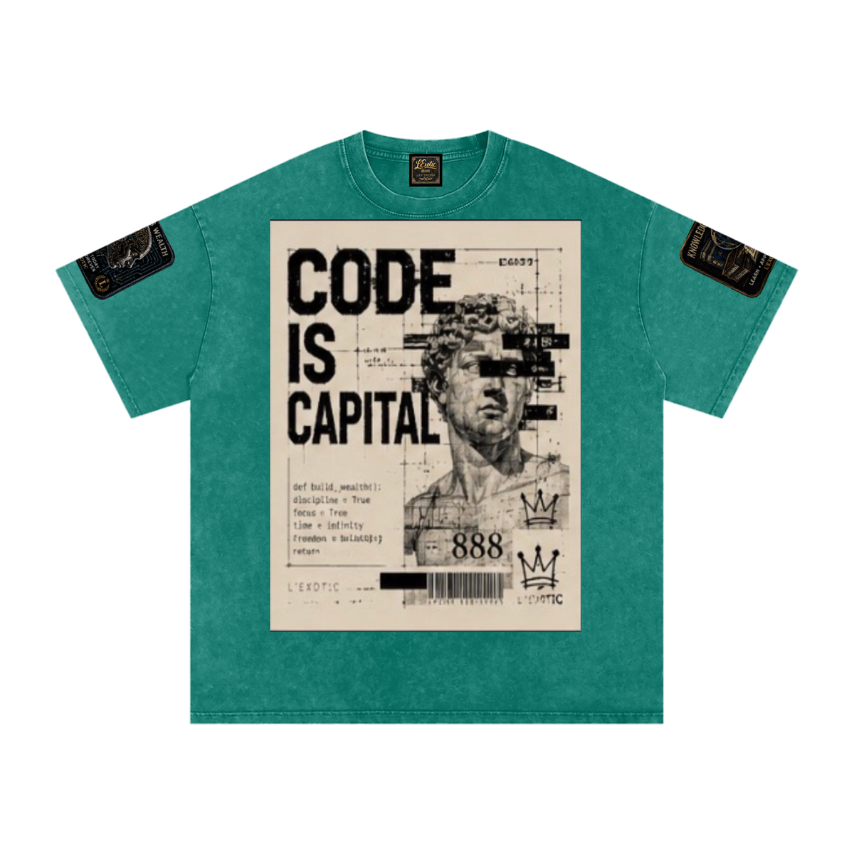 L’Exotic Code Is Capital Snow-Washed Oversized Tee