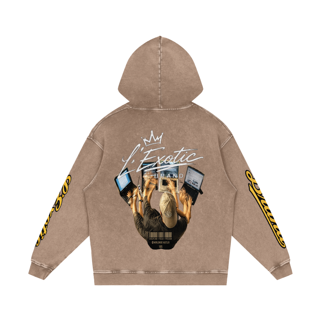 L’Exotic Heavyweight Snow Wash Hoodie