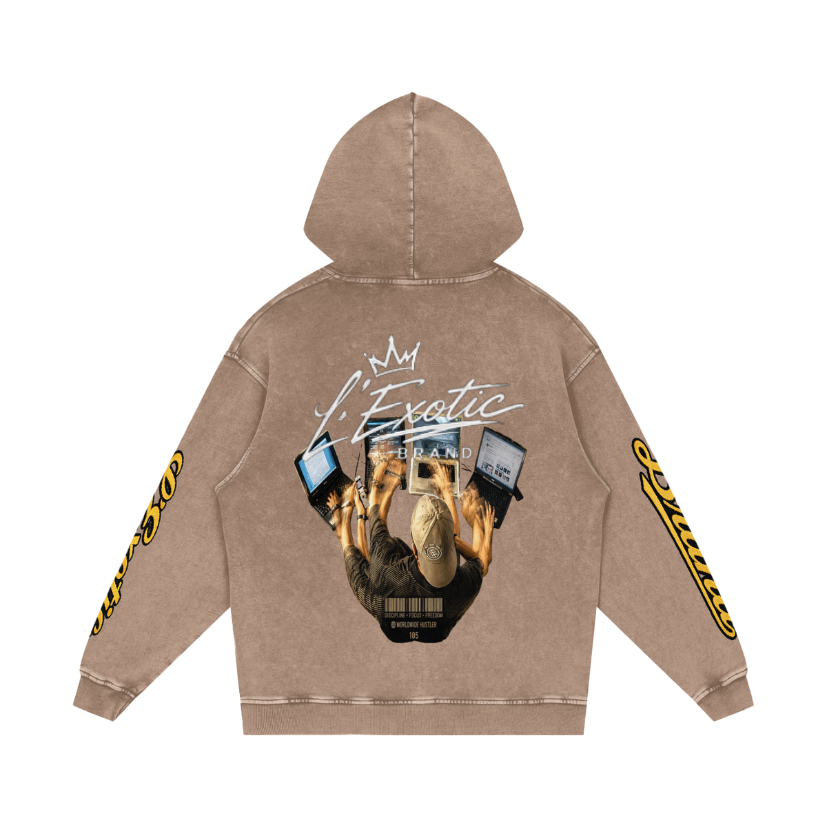 L’Exotic Heavyweight Snow Wash Hoodie