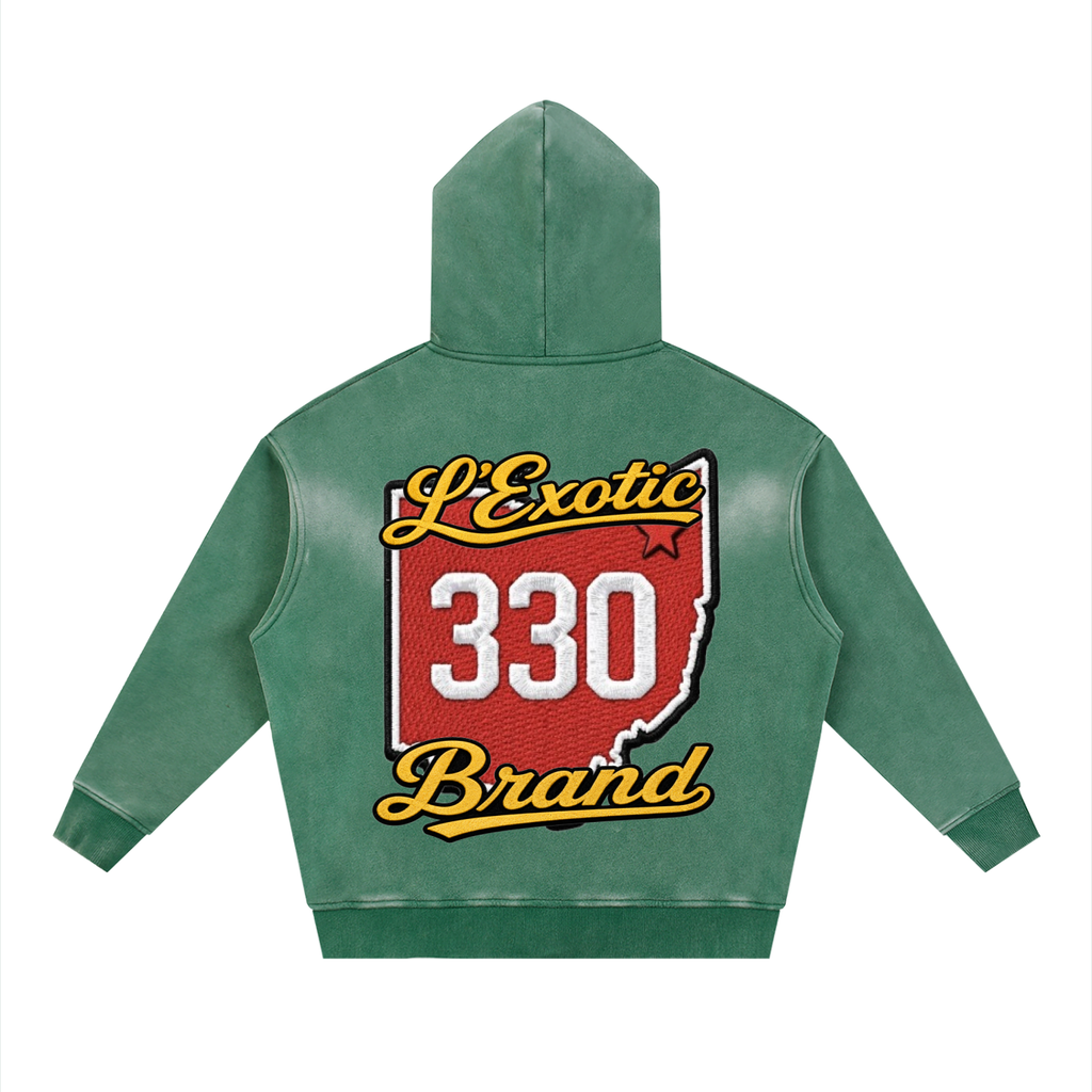 L’Exotic Sunfade Two-Way Zip Hoodie