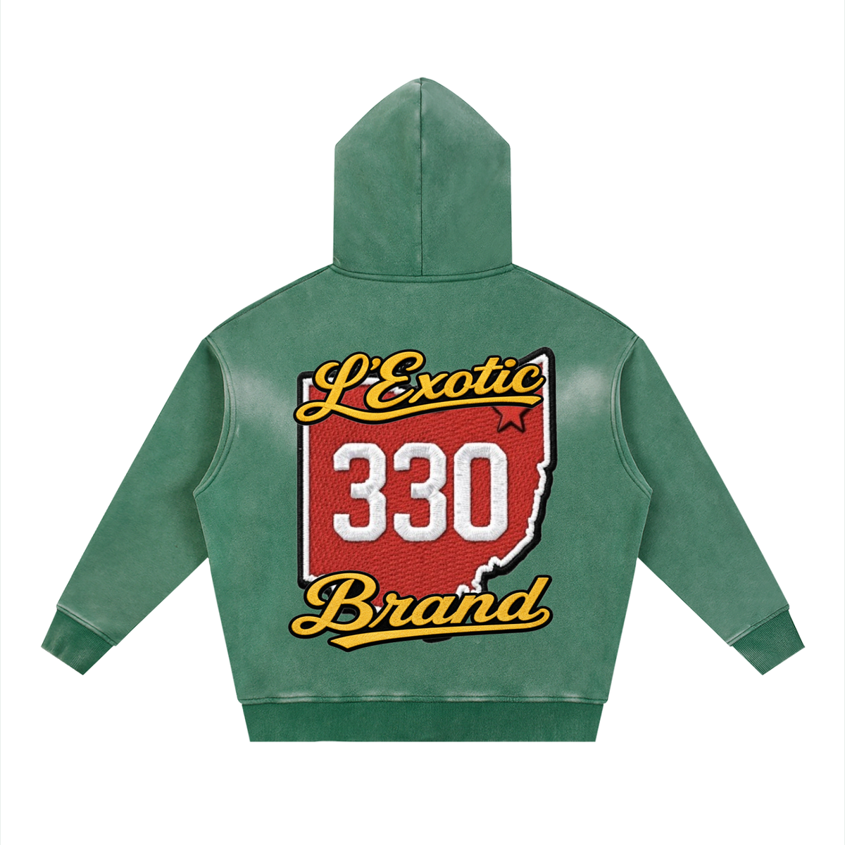 L’Exotic Sunfade Two-Way Zip Hoodie