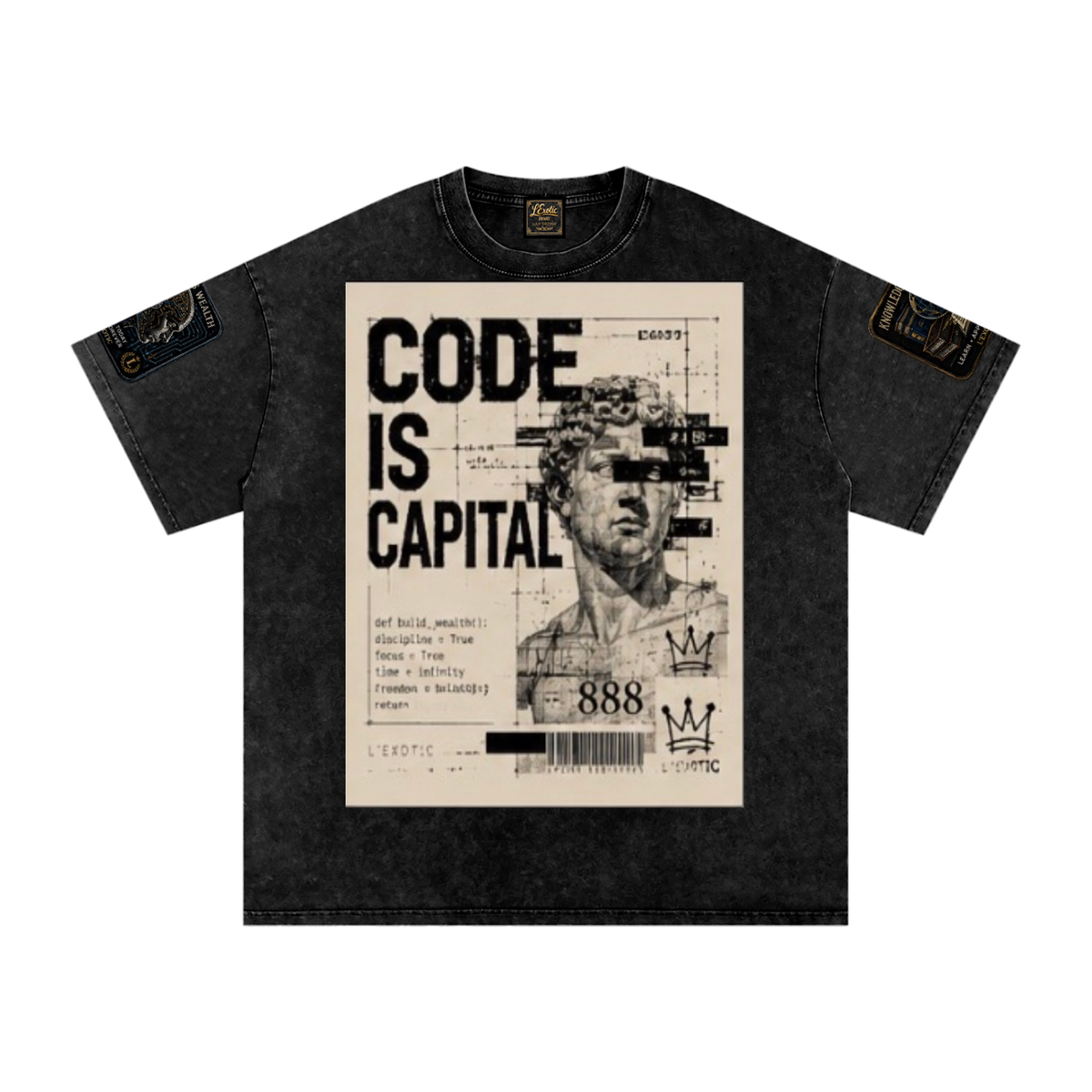 L’Exotic Code Is Capital Snow-Washed Oversized Tee