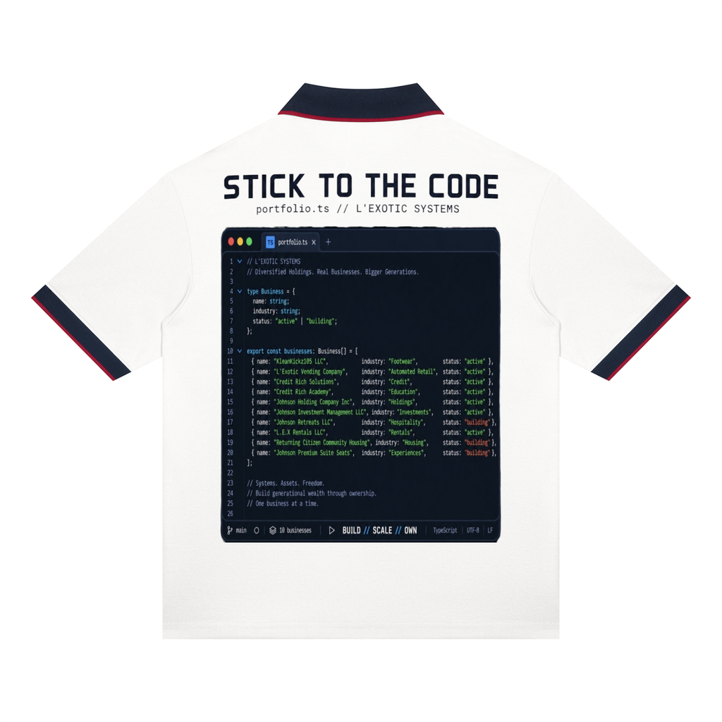 L’Exotic “Stick to the Code” Founder Polo