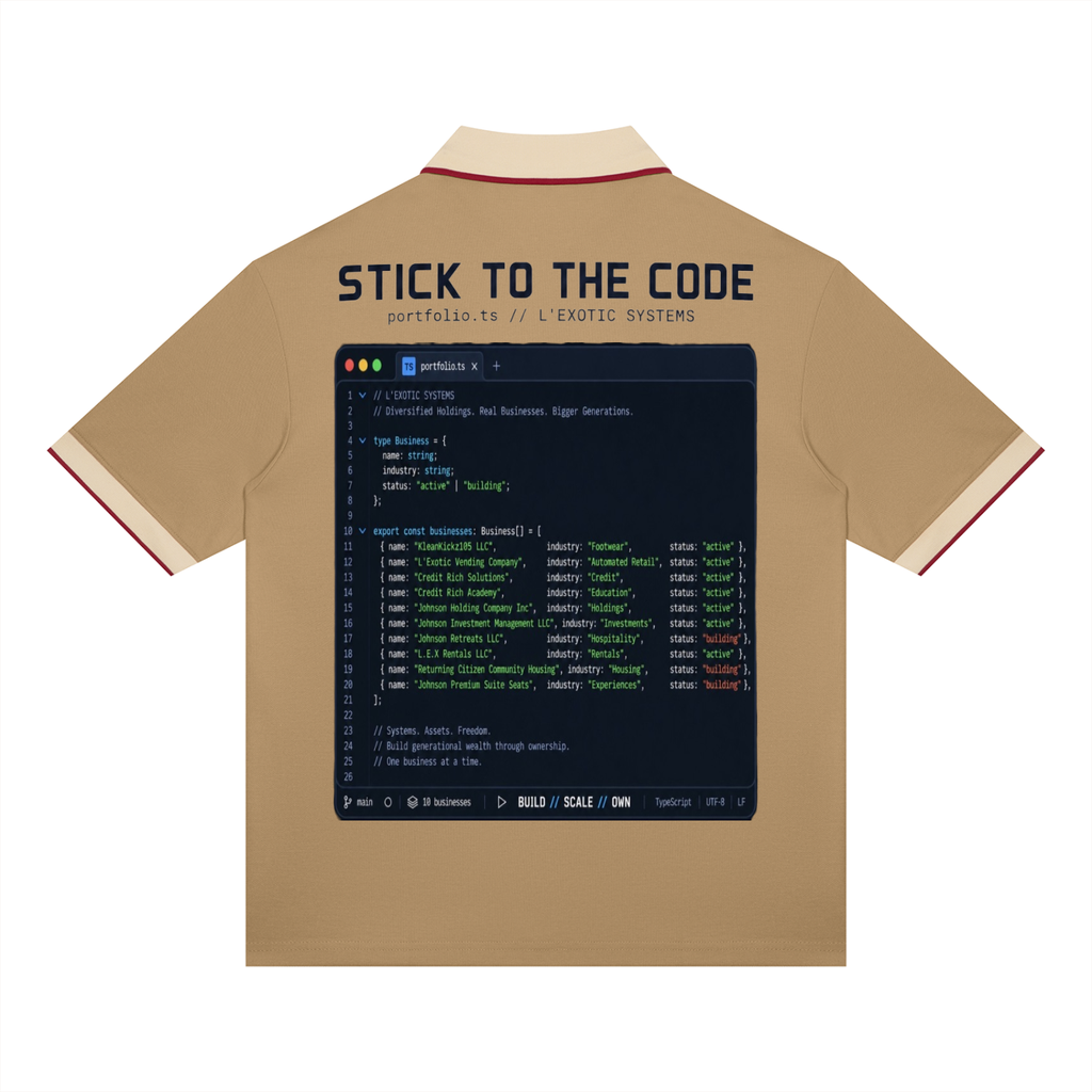 L’Exotic “Stick to the Code” Founder Polo