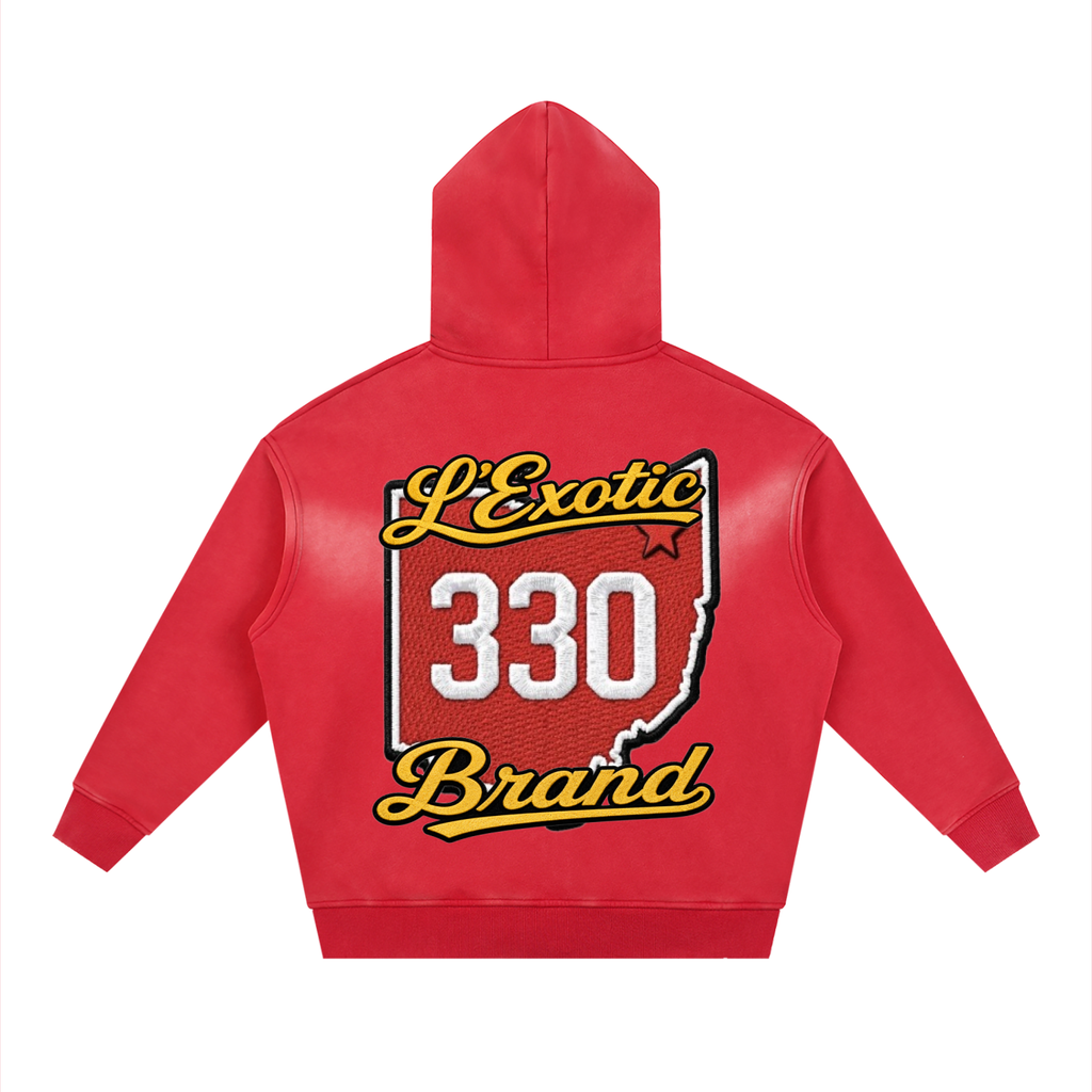 L’Exotic Sunfade Two-Way Zip Hoodie