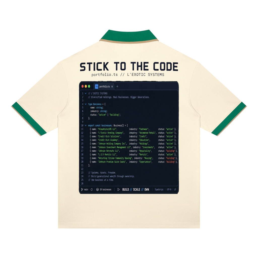 L’Exotic “Stick to the Code” Founder Polo