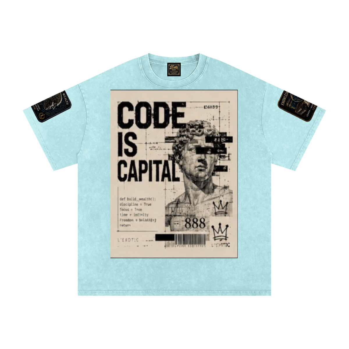 L’Exotic Code Is Capital Snow-Washed Oversized Tee