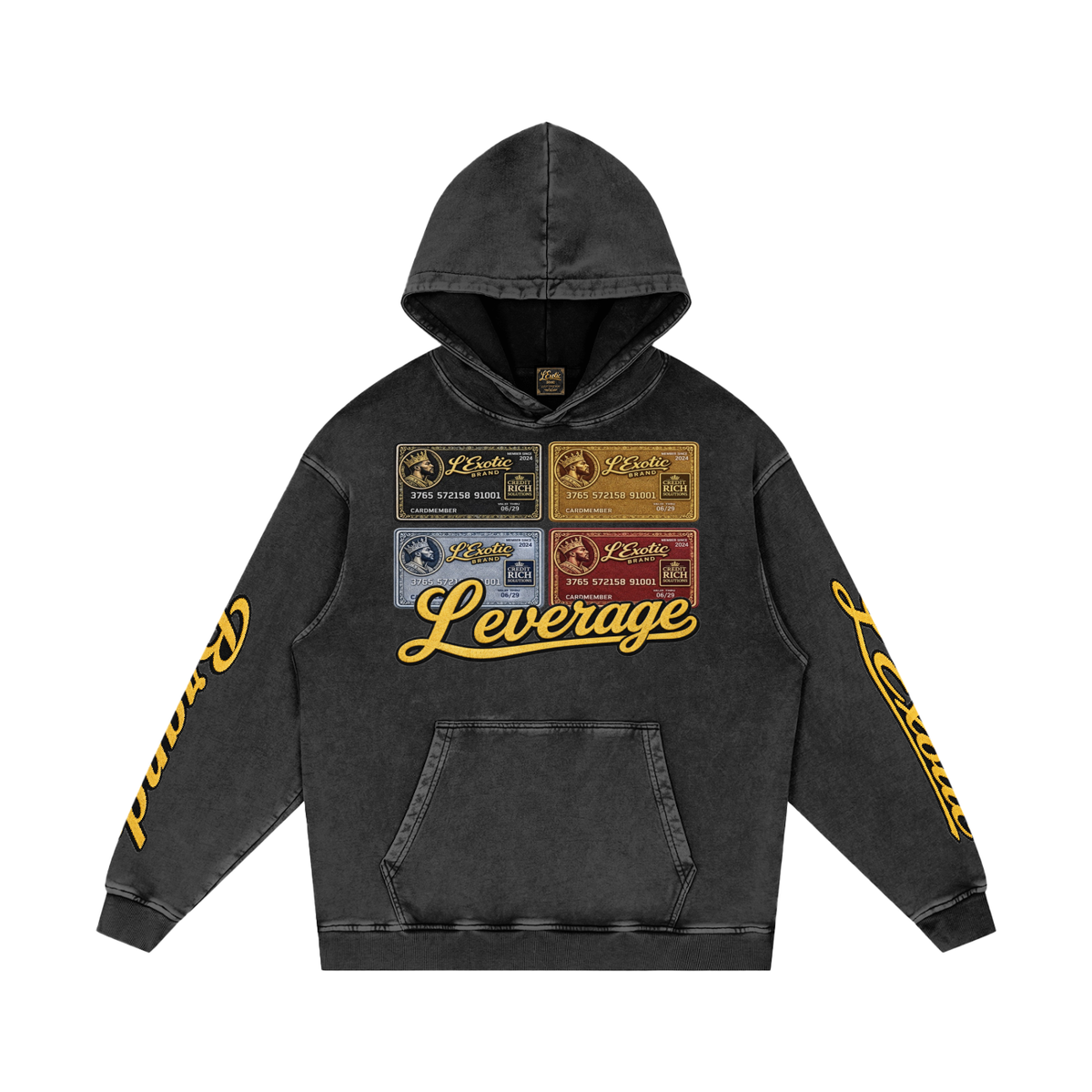 L’Exotic Heavyweight Snow Wash Hoodie