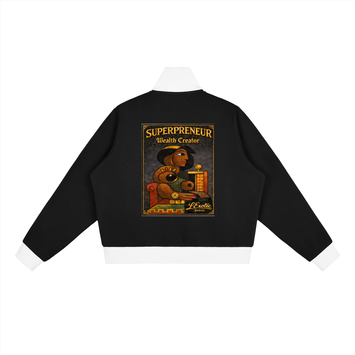 L’Exotic Velocity Cropped Track Jacket