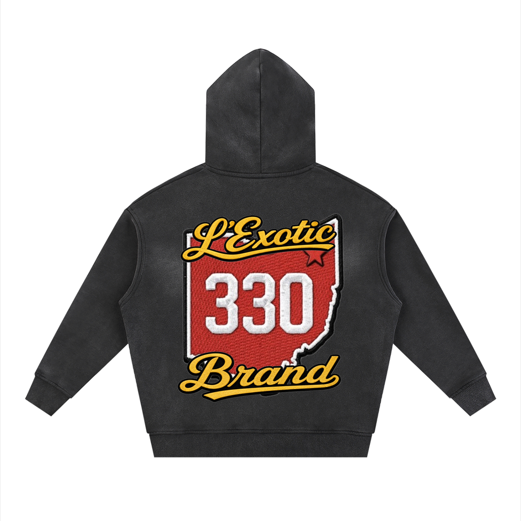 L’Exotic Sunfade Two-Way Zip Hoodie