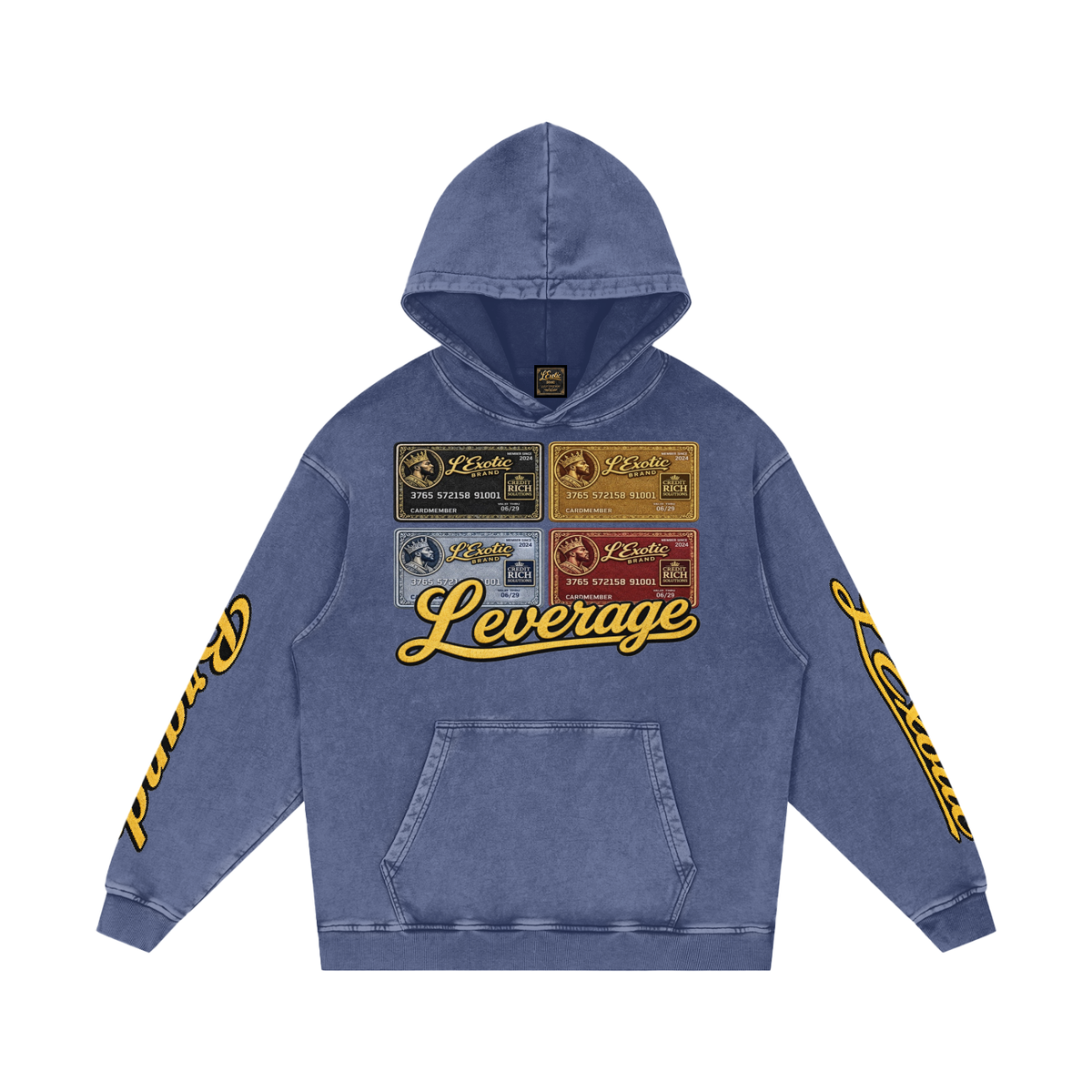 L’Exotic Heavyweight Snow Wash Hoodie