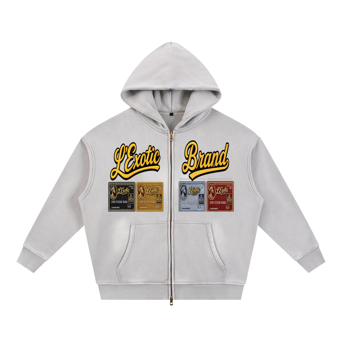 L’Exotic Sunfade Two-Way Zip Hoodie
