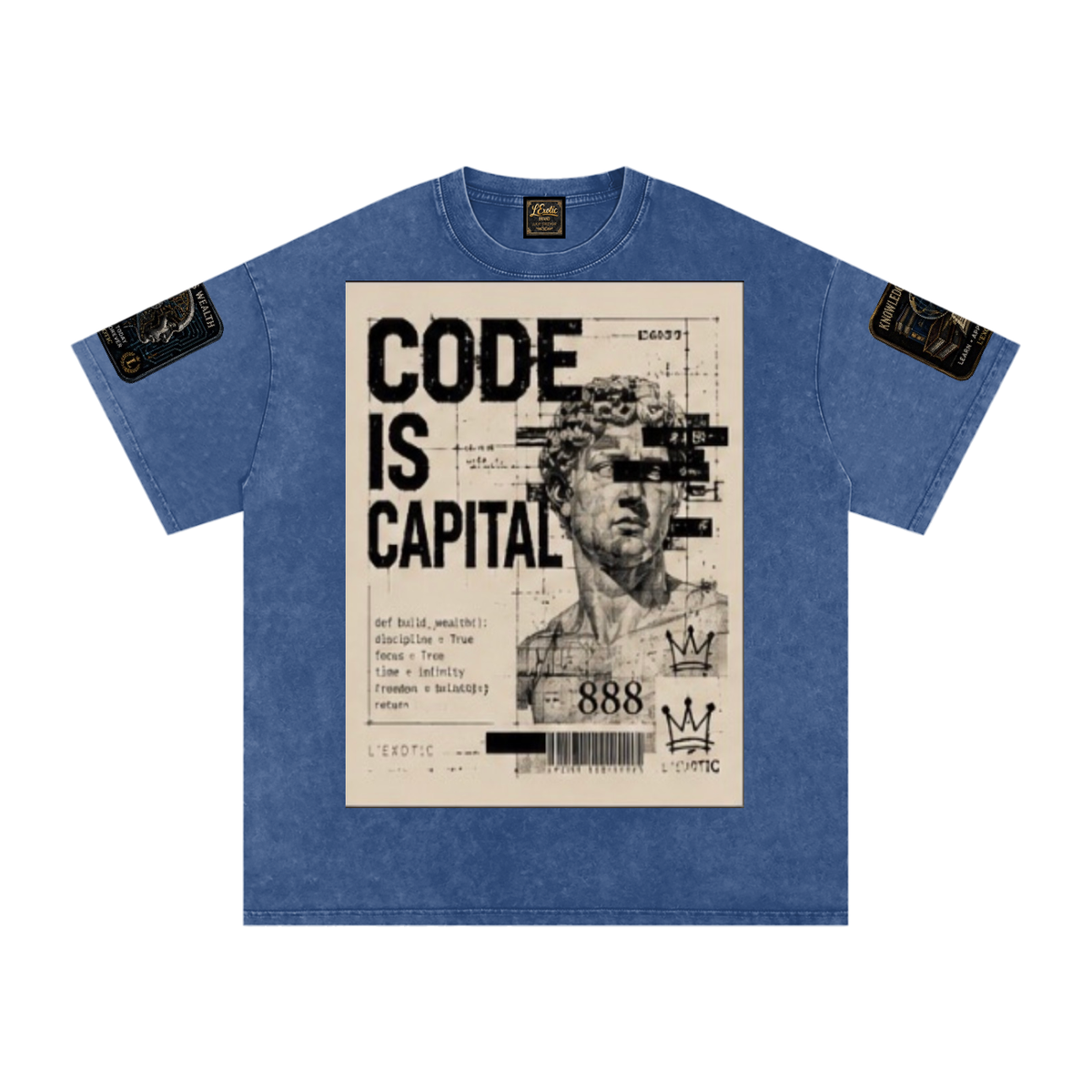 L’Exotic Code Is Capital Snow-Washed Oversized Tee