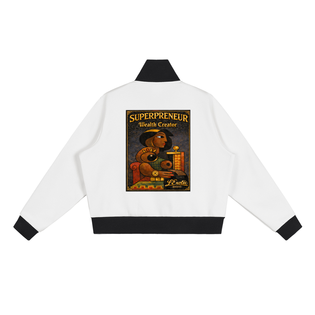 L’Exotic Velocity Cropped Track Jacket