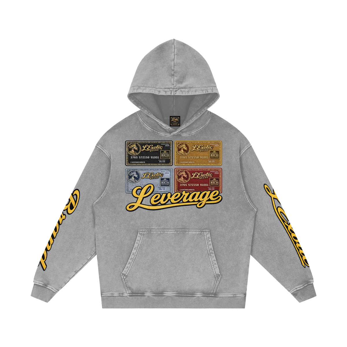 L’Exotic Heavyweight Snow Wash Hoodie