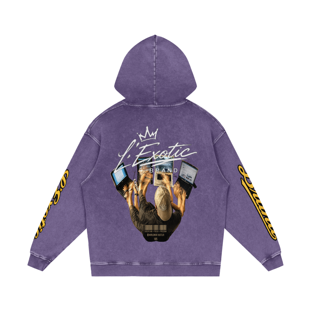 L’Exotic Heavyweight Snow Wash Hoodie