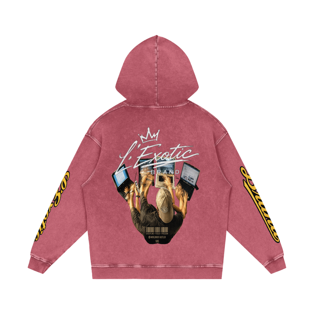L’Exotic Heavyweight Snow Wash Hoodie