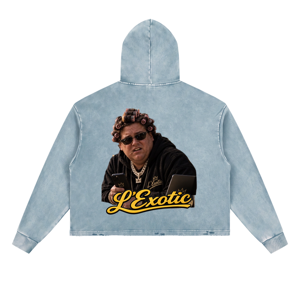 L’Exotic Big Perm Crypto Hustle Vintage Hoodie