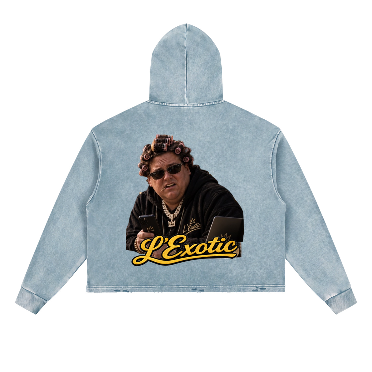 L’Exotic Big Perm Crypto Hustle Vintage Hoodie