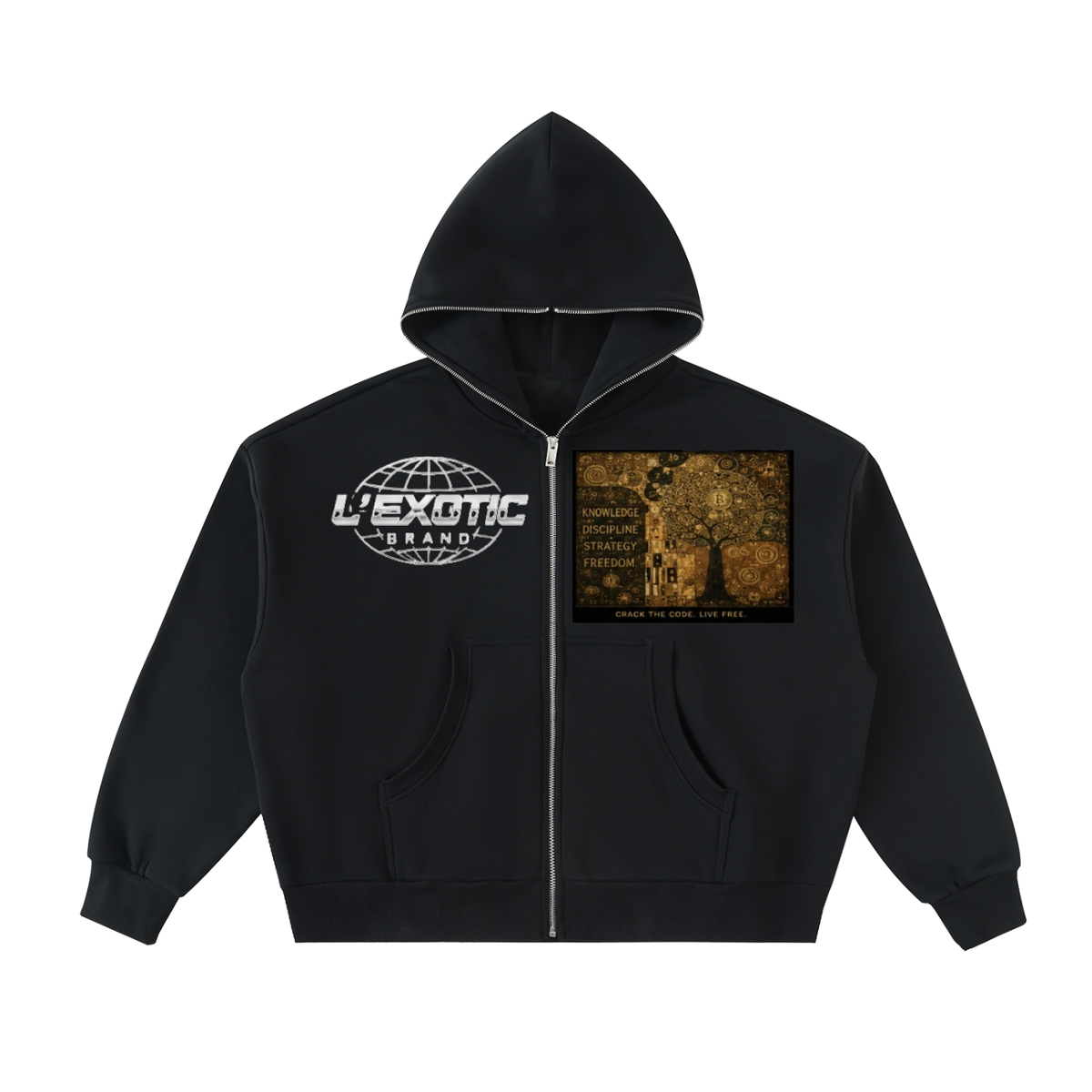 L’Exotic Code Is Capital Boxy Full-Zip Hoodie