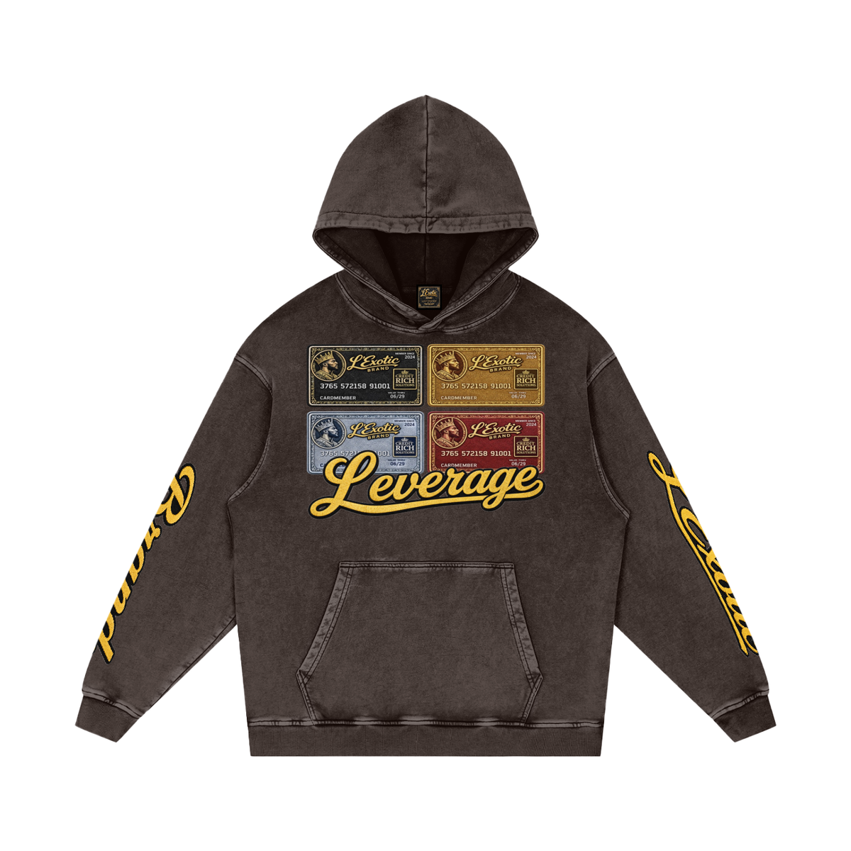 L’Exotic Heavyweight Snow Wash Hoodie