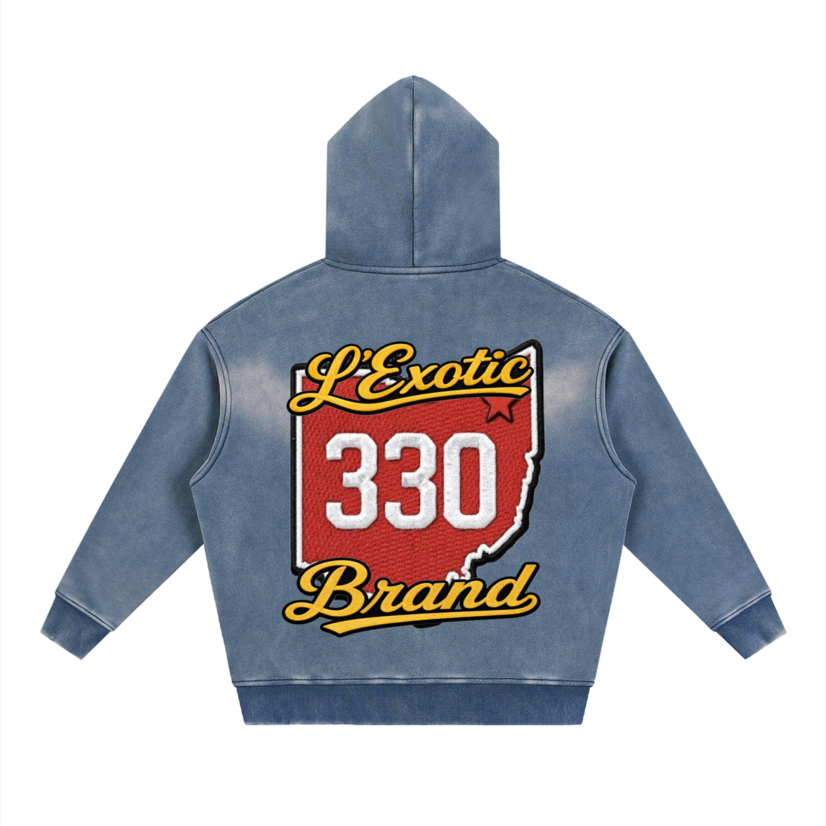 L’Exotic Sunfade Two-Way Zip Hoodie